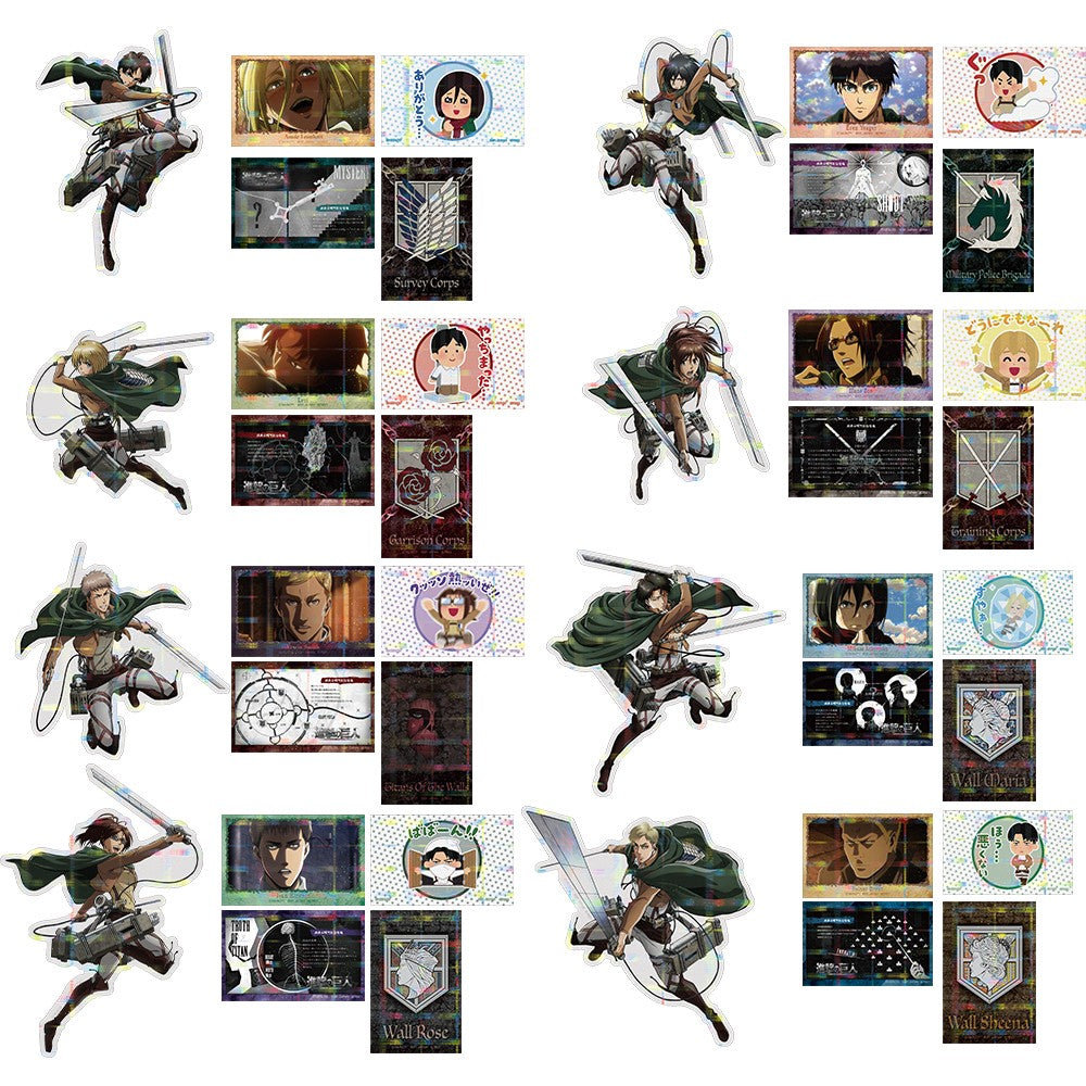 Ichiban Kuji Attack on Titan: The World Beyond the Walls: G Prize Holographic Sticker Set A