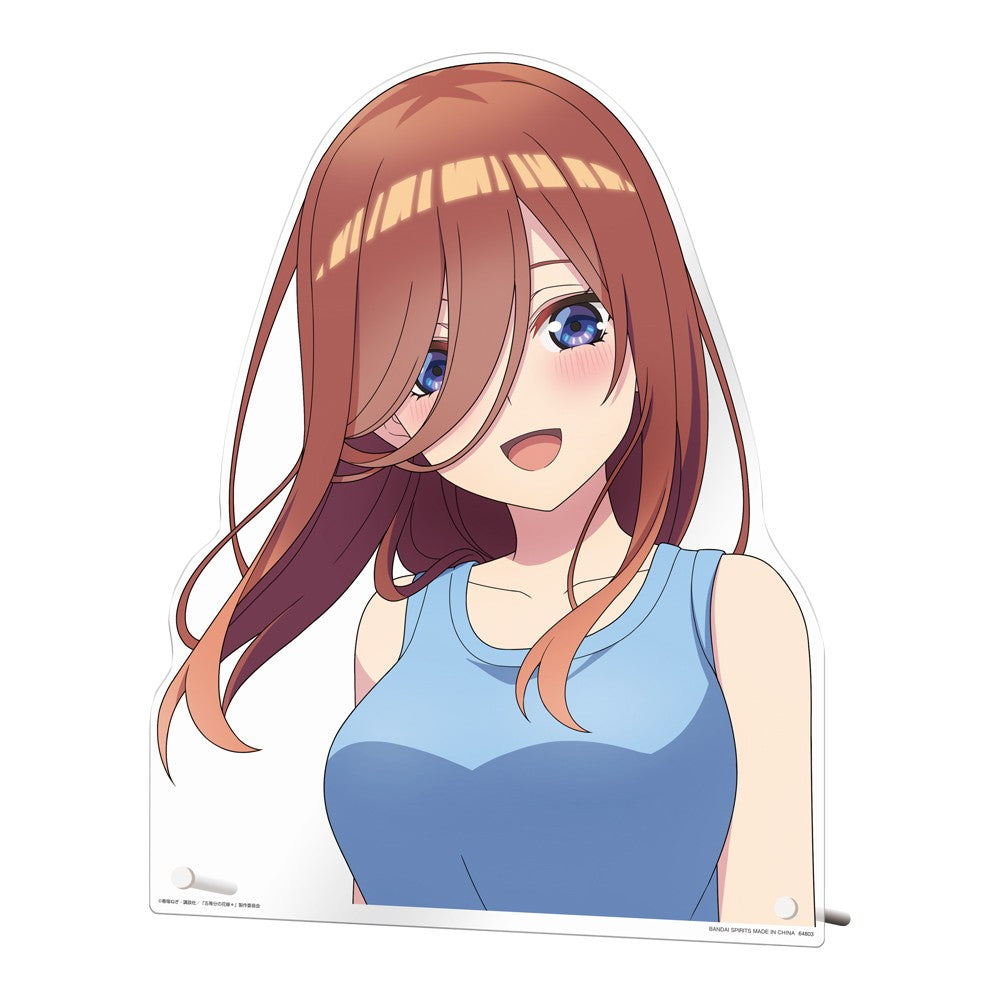 Ichiban Kuji The Quintessential Quintuplets＊ ~A Special Day Spent with You~: H Prize Miku Nakano Bust-Up Acrylic Board