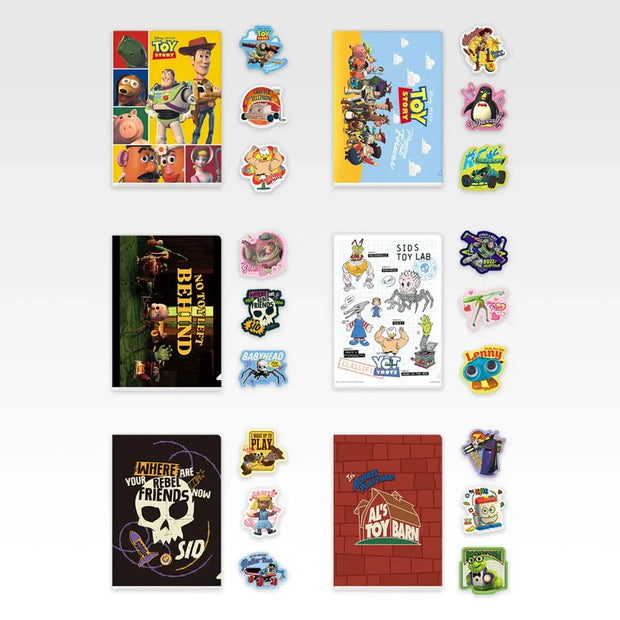 Ichiban Kuji Toy Story: Playtime Pals Forever: ชุดไฟล์ใสและสติกเกอร์ รางวัล P
