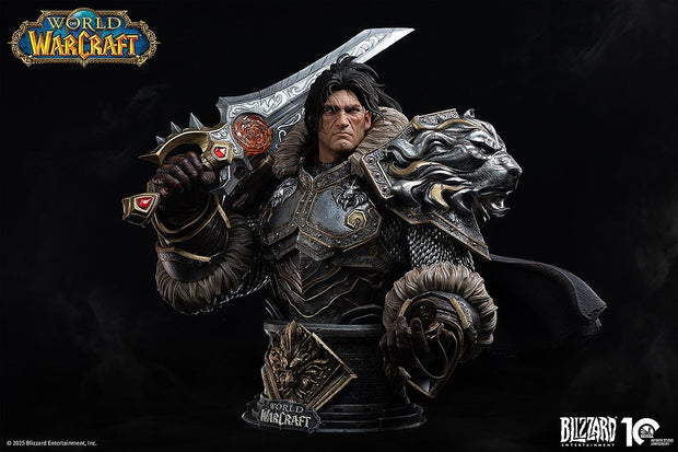 Infinity Studio World of Warcraft 1/3 Series: X Blizzard Varian Wrynn 1/3 Bust Model