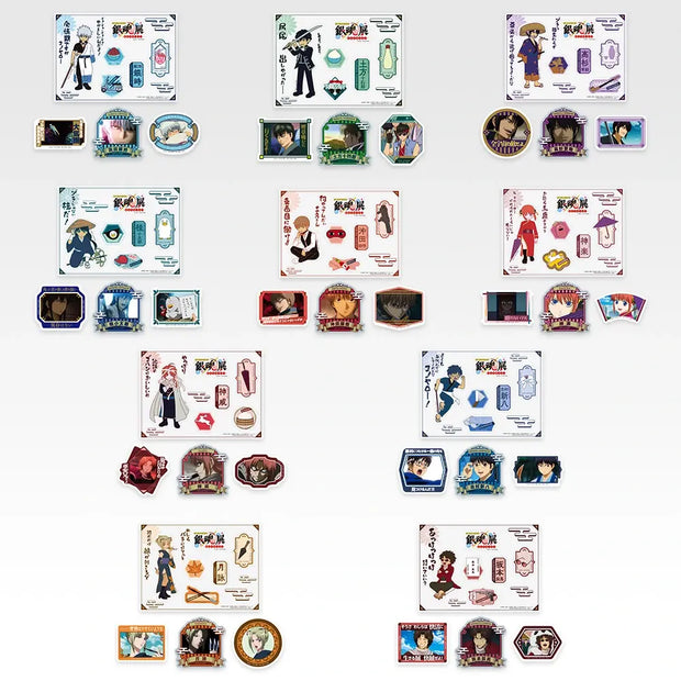 Ichiban Kuji Gintama: Gintama 20th Anniversary Exhibition—Hatachi no Tsudoi, Part Two: I Prize Stickers—Gintama Exhibition Top 10 Popularity Poll