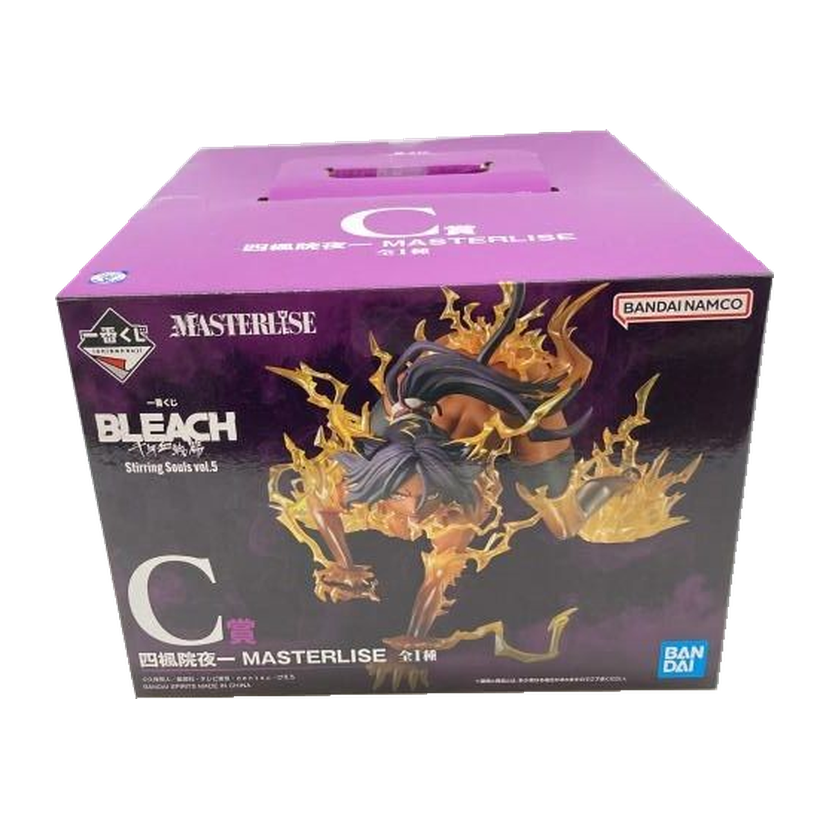 Ichiban Kuji Bleach Stirring Souls vol.5: C Prize Yoruichi Shihoin MASTERLISE — package