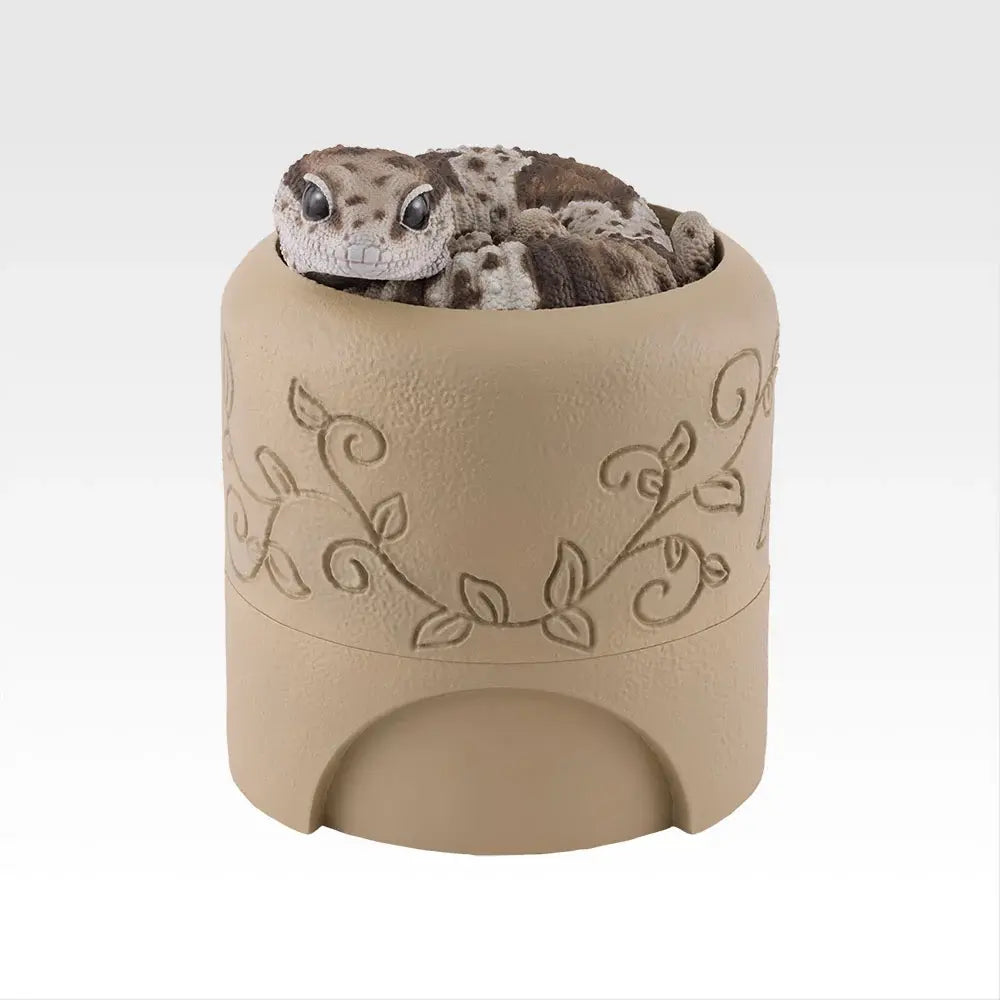 Ichiban Kuji Reptiles & Amphibians: Tiny Friends Vol. 3: D Prize African Fat-Tailed Gecko and Shelter-Style Trinket Case