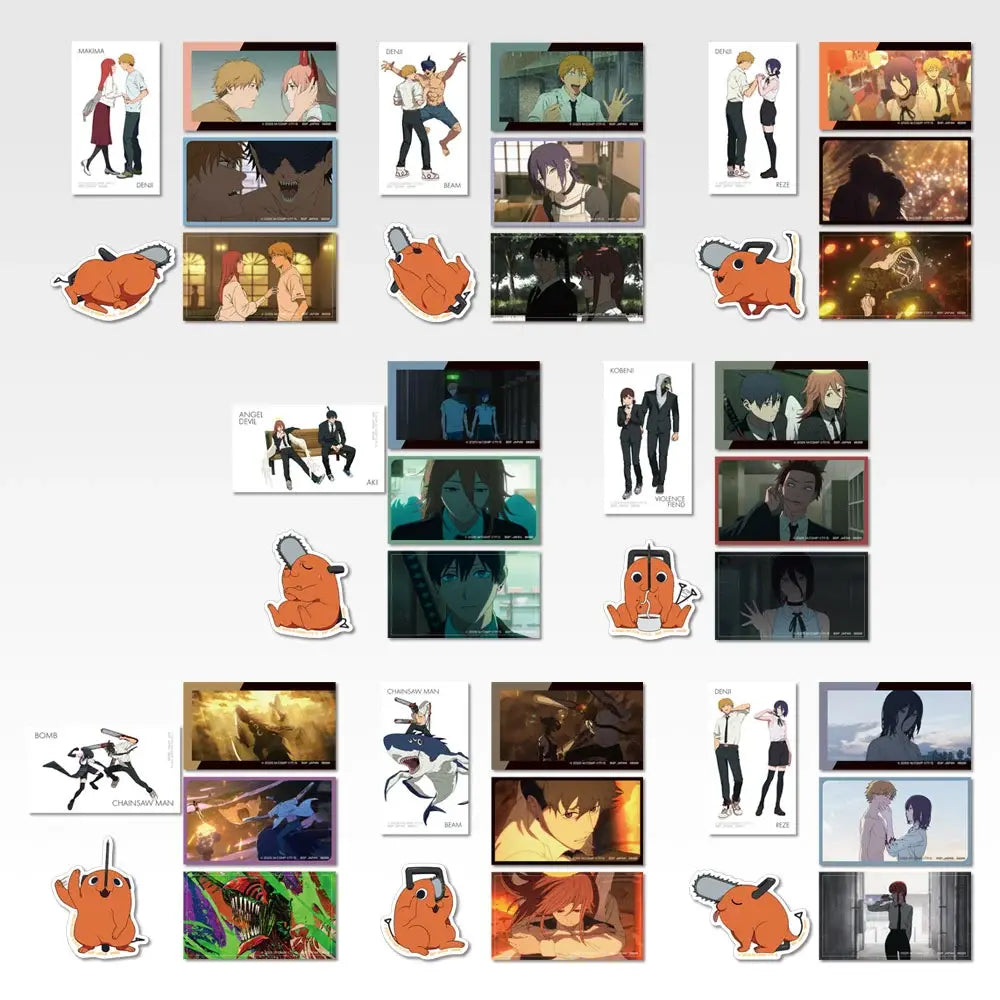 Ichiban Kuji Chainsaw Man the Movie: Reze Arc Part 2: G Prize Holographic Sticker Set