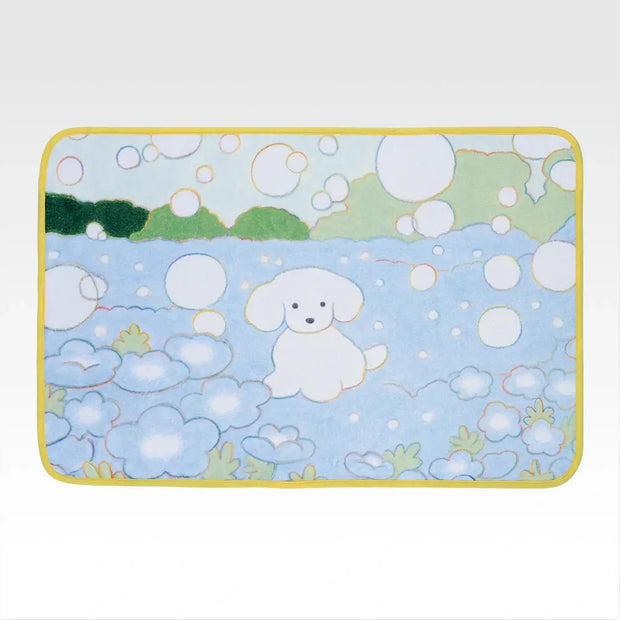 Last One Prize Blanket with Dogs in a Flower Field
