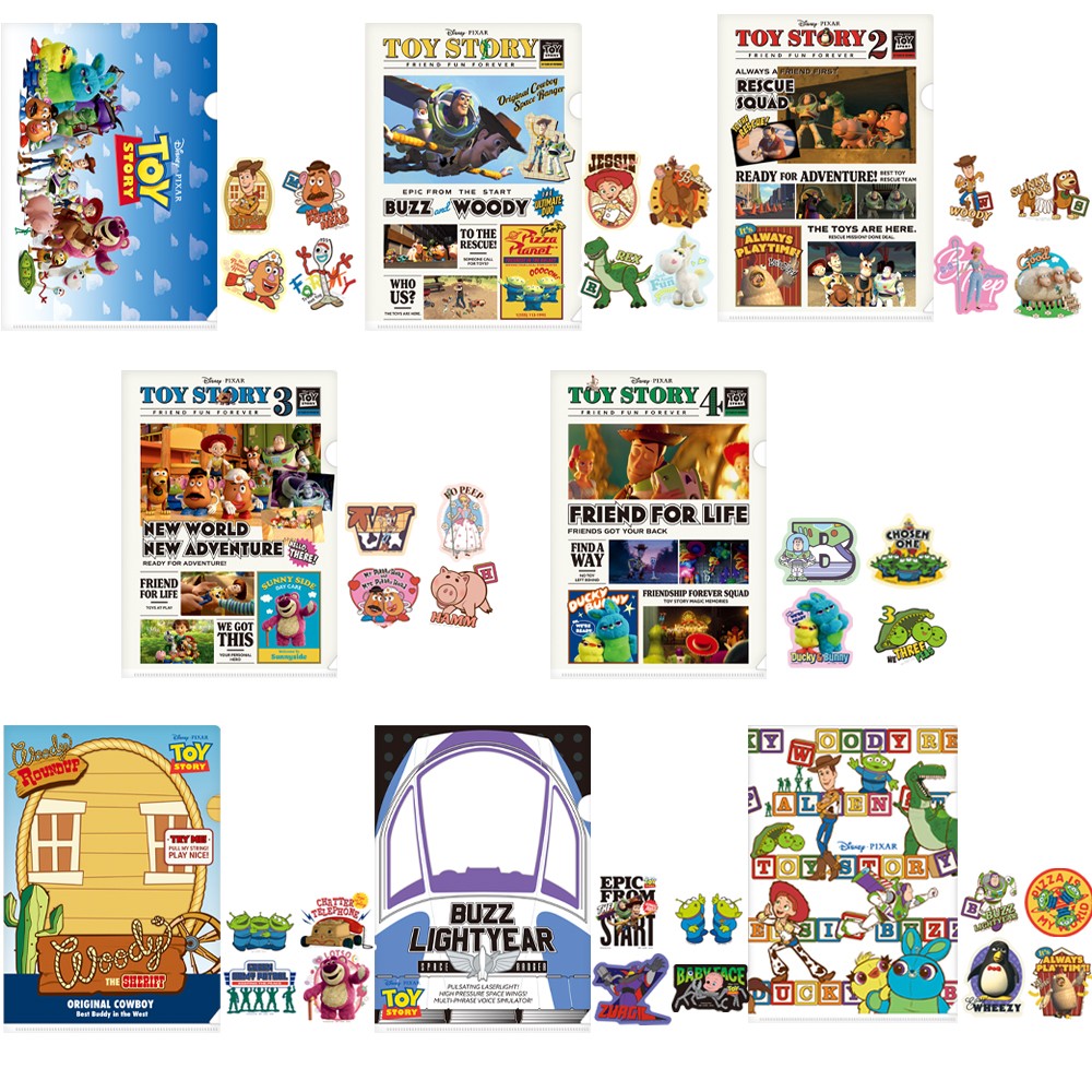 Ichiban Kuji Toy Story 30 YEARS & BEYOND: J Prize Memorable Scenes Clear File & Popular Characters Sticker