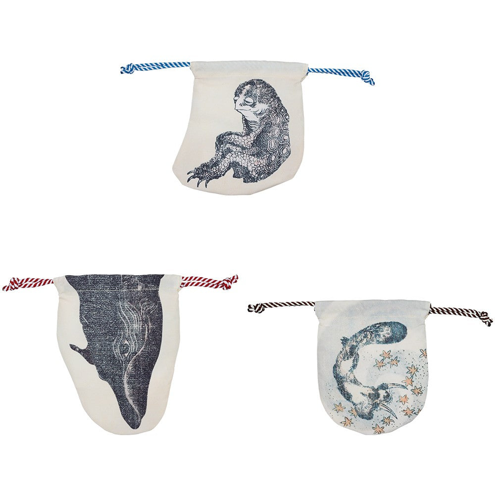 Ichiban Kuji Katsushika Hokusai: E Prize Hokusai Manga Drawstring Pouch