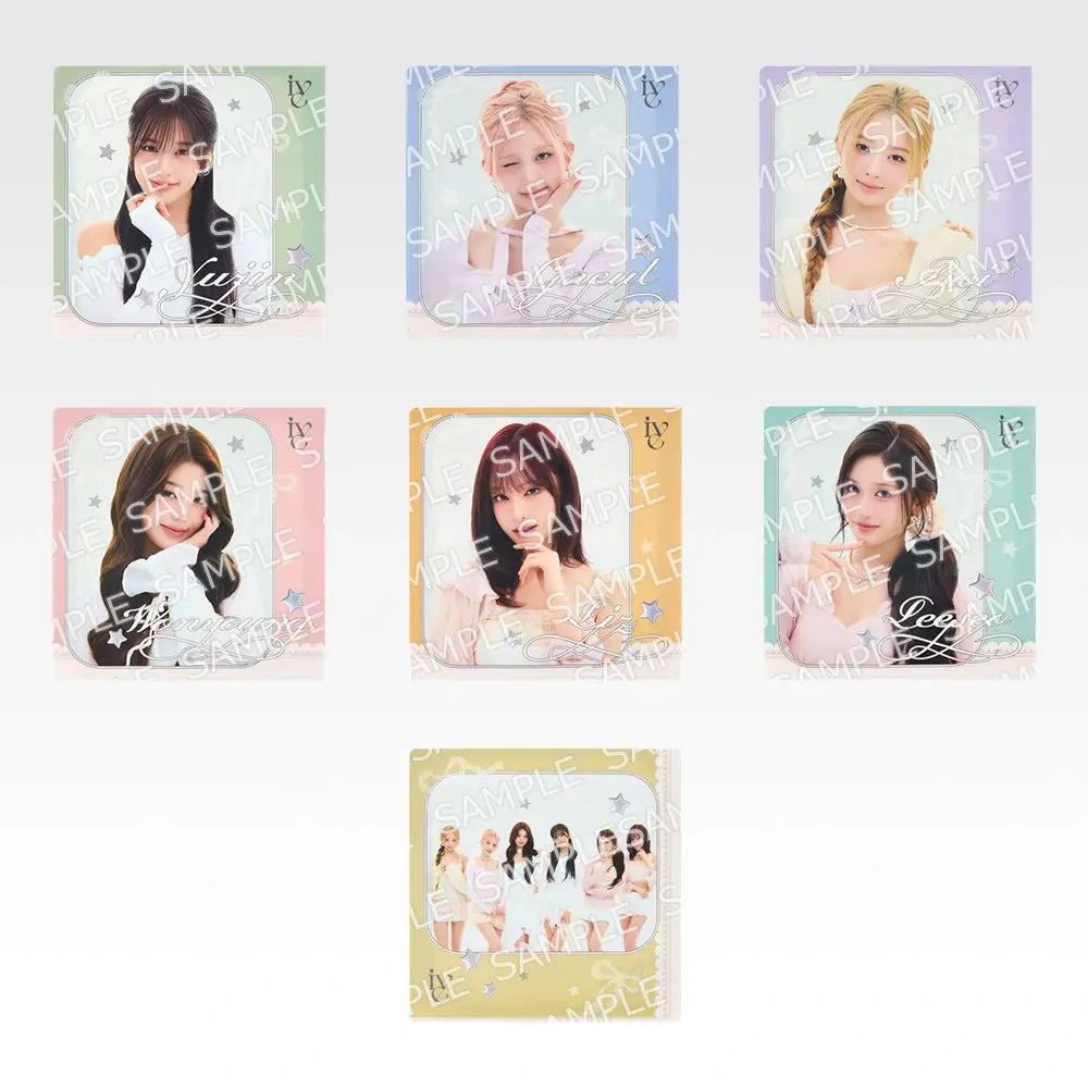 Ichiban Kuji IVE FROM STARSHIP ENTERTAINMENT WITH AMUSE Vol. 2: C Prize Square Clear File