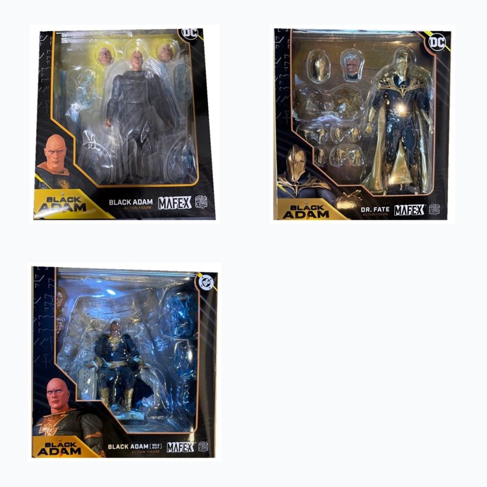 MAFEX Black Adam Complete Set (3 Figures)