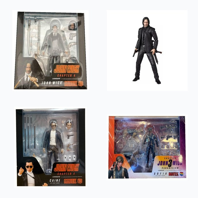 MAFEX John Wick Complete Set (4 Figures)