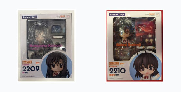 Nendoroid School Days Series: Complete Set (2 Figures)