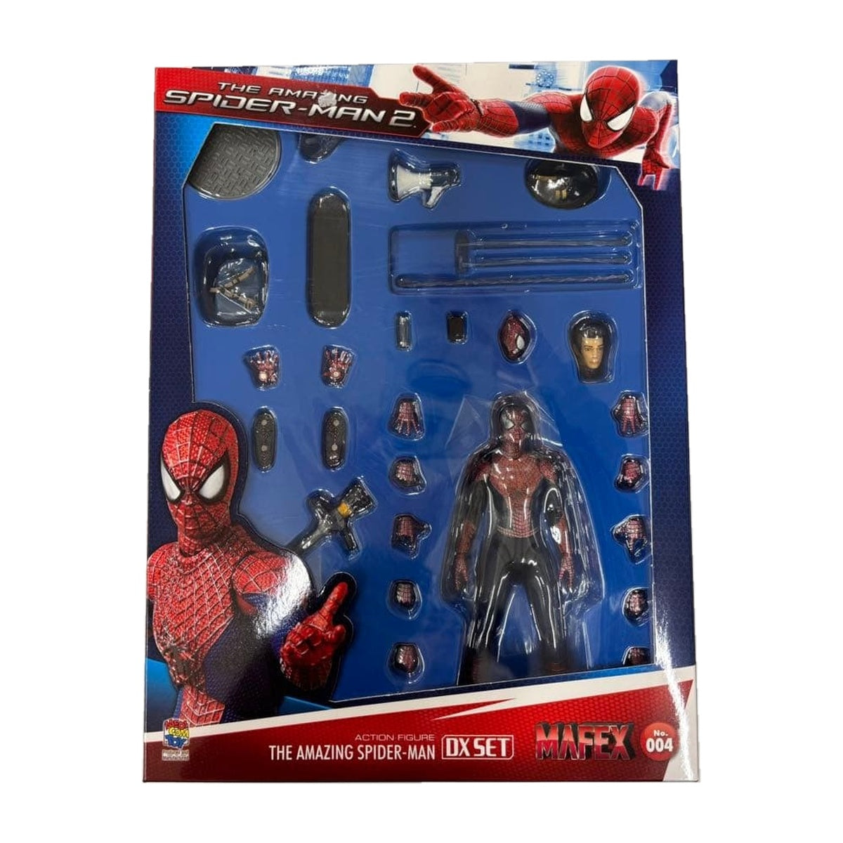 MAFEX No.004 THE AMAZING SPIDER-MAN 2 DX SET — package reference photo, white background | d14115010ab3221e