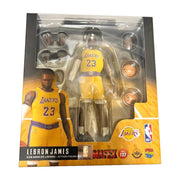 MAFEX No.127 LeBron James (Los Angeles Lakers) — package reference photo, white background | 076ba75af2de4624