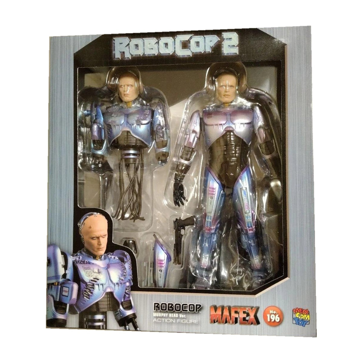 MAFEX No.196 Robocop 2 Murphy Head Ver. — package reference photo, white background | c2a99be88f9b4904